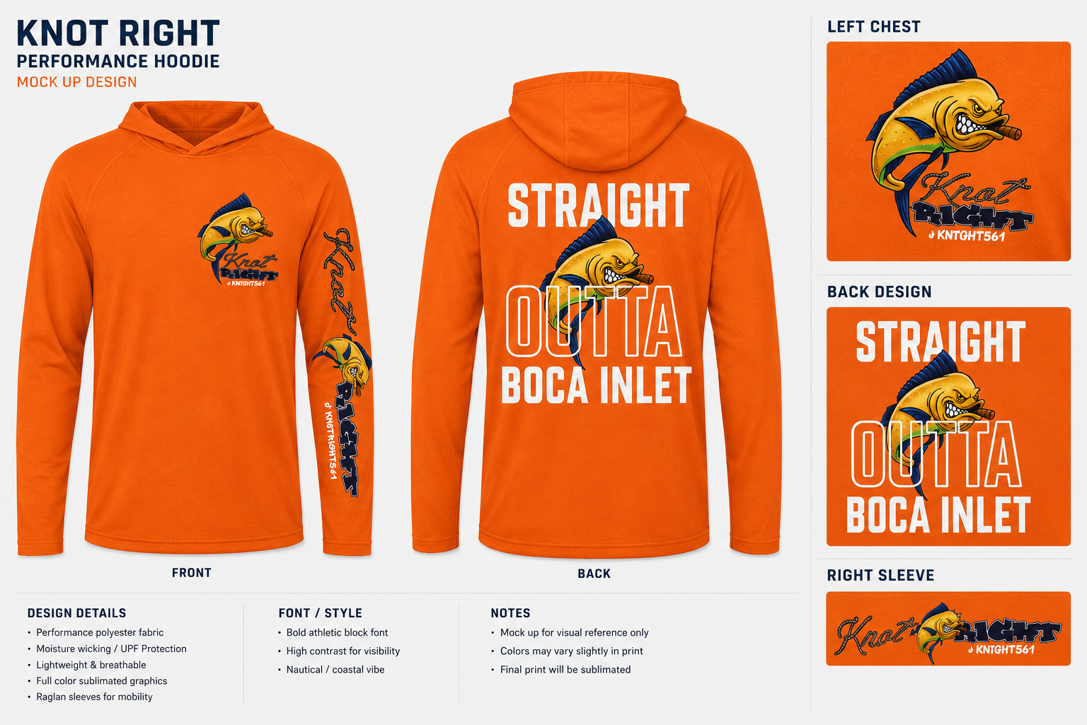 Long Sleeve Dry-Fit Orange with Hood SOBI